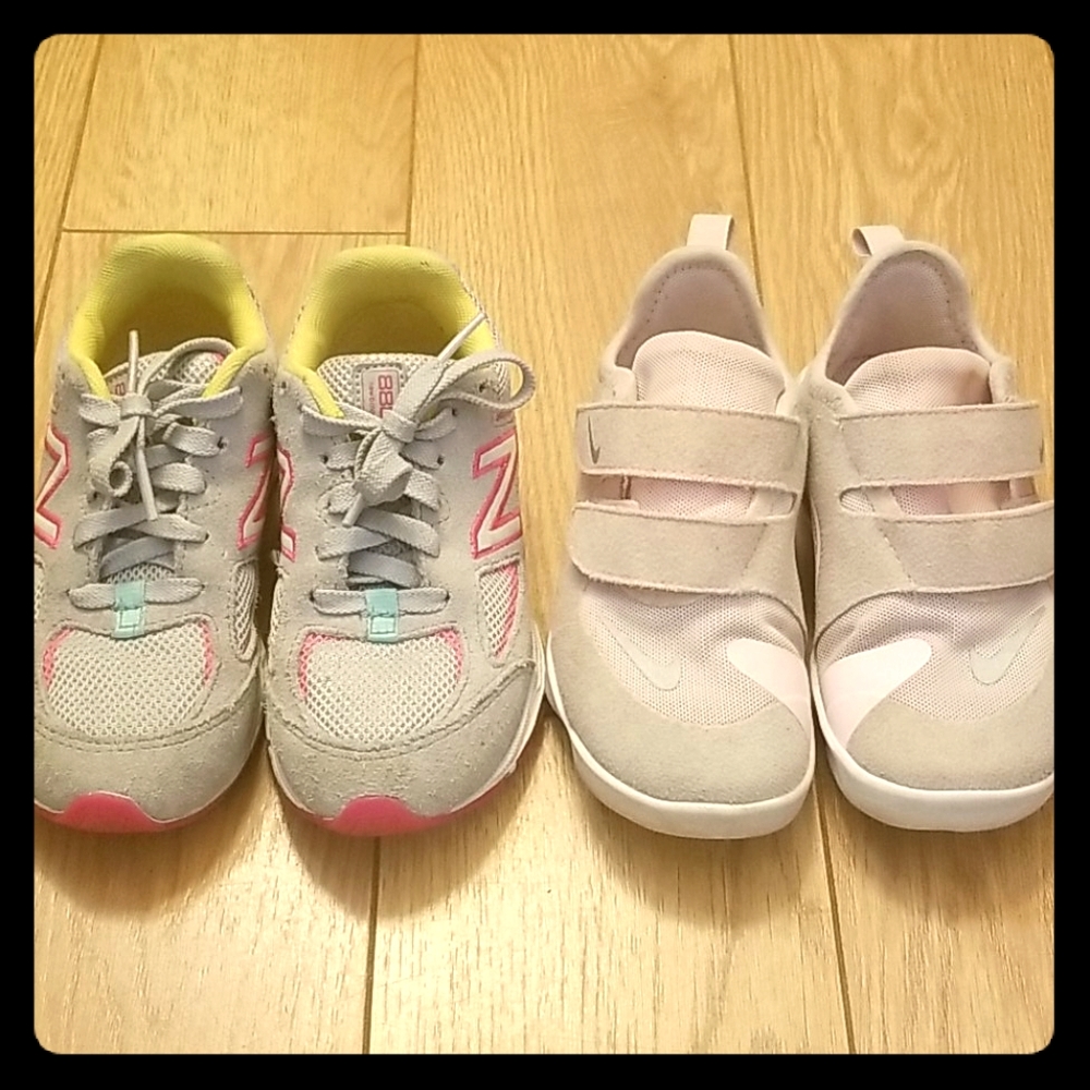 Girls Toddler New Balance & Nike Shoes Size 10